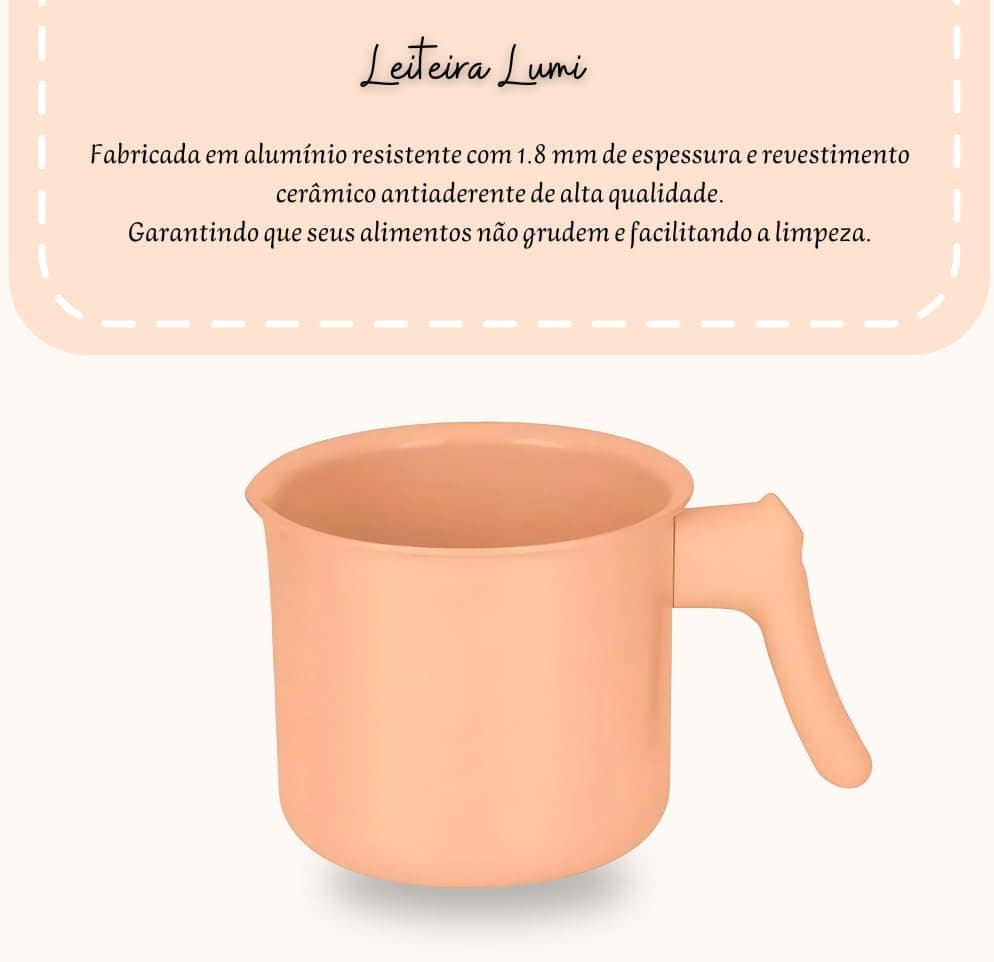 Leiteira Canecão Fervedor Sartin 1,3L 12cm Cerâmica Antiader... - Image 5