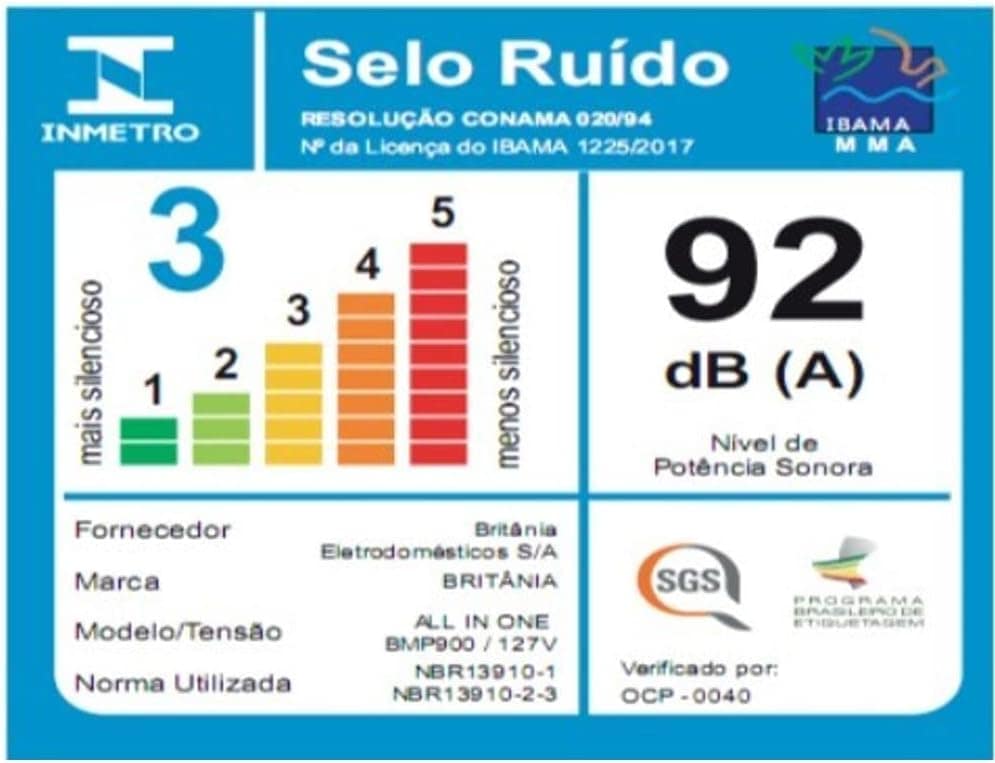 Multiprocessador all in one, Bmp900p, 900W, Preto, 220v, Bri... - Image 7