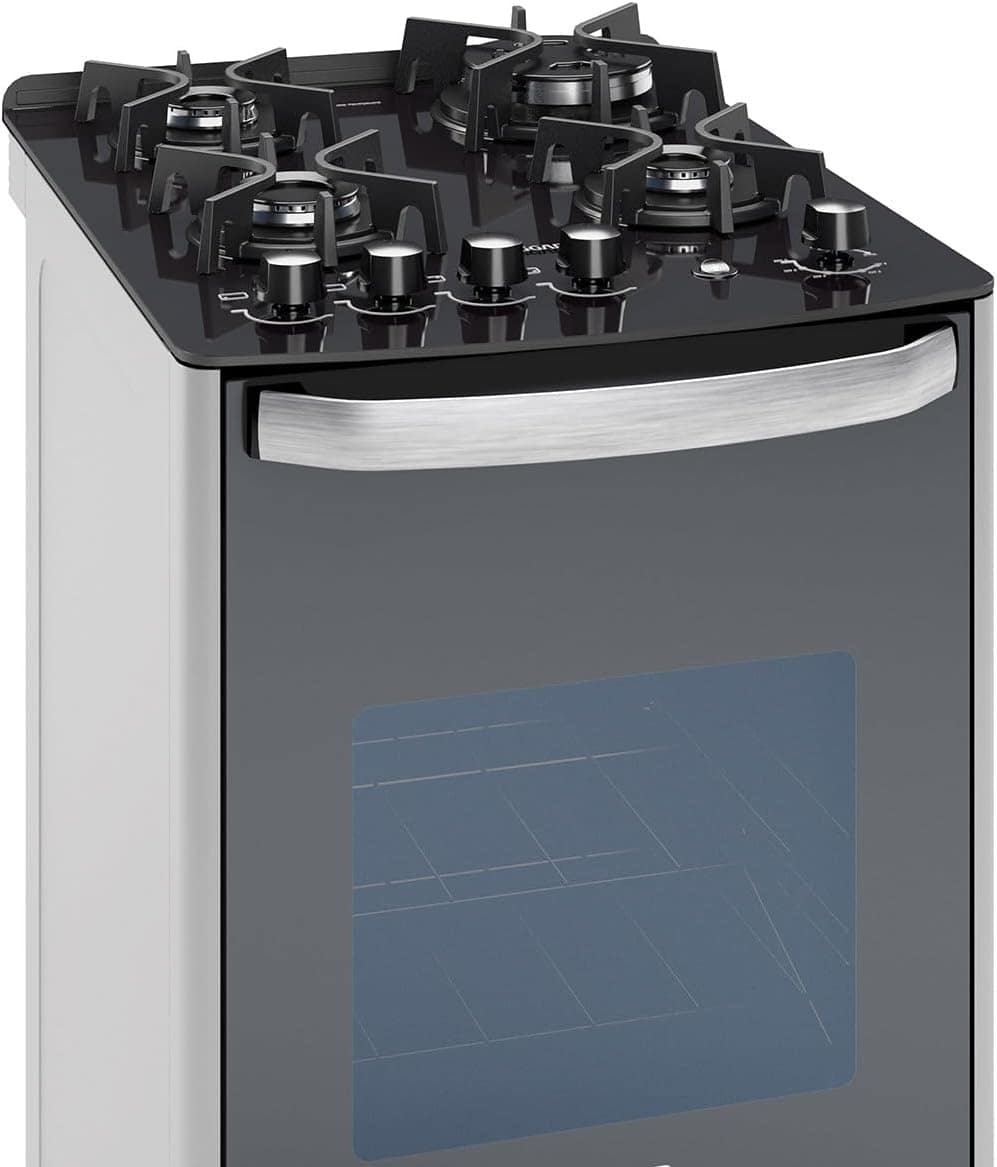 SUGGAR FOGÃO MASTER GRILL PRATA MESA DE VIDRO 4 BOCAS TRIPLA... - Image 5