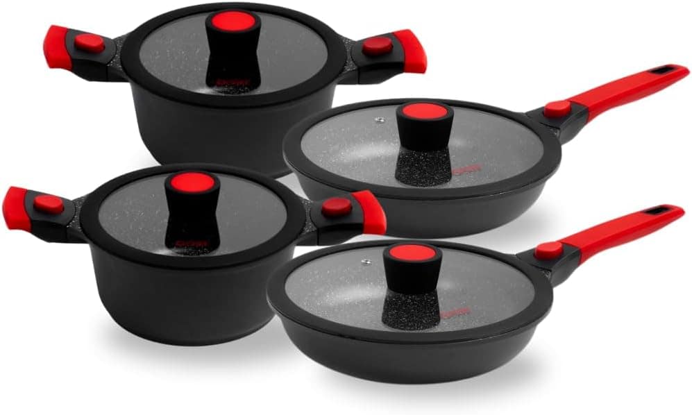 Conjunto de Panelas Antiaderentes Autêntico Chef 4 Peças