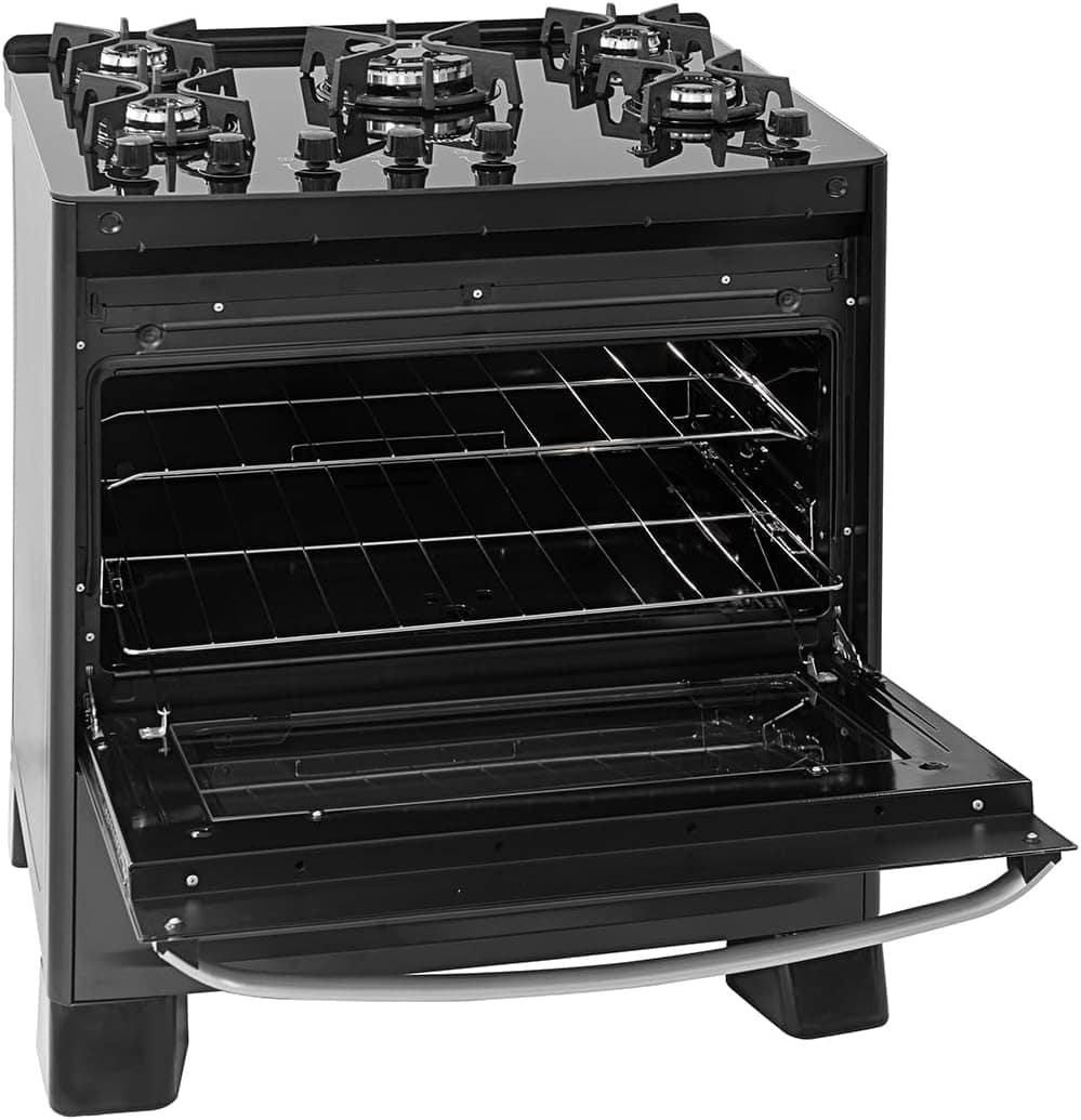 SUGGAR FOGÃO MASTER GRILL PRETO MESA DE VIDRO 5 BOCAS TRIPLA... - Image 4